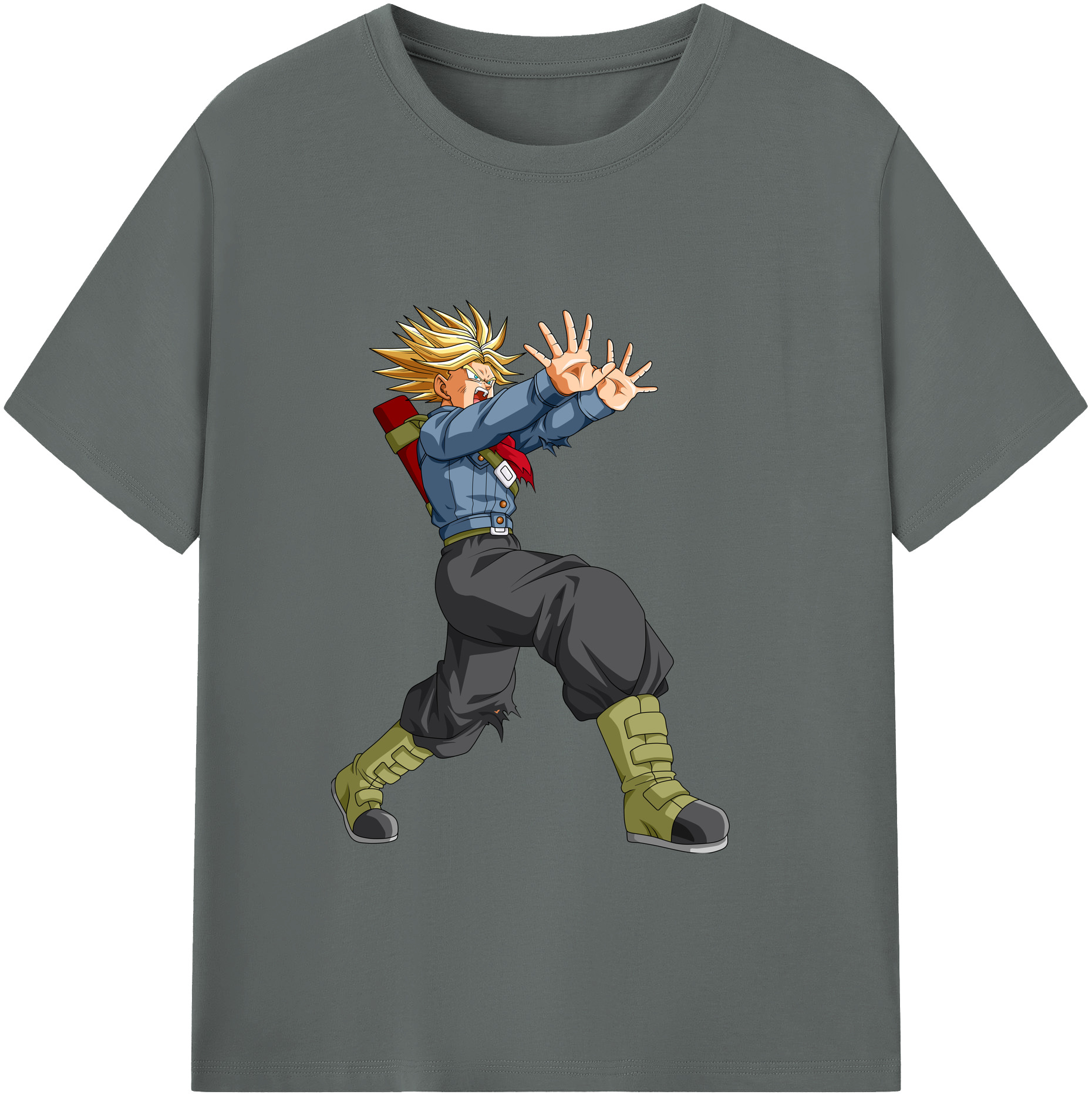 （画像用） ドラゴンボール トランクス（Torankusu）DRAGON BALL Trunks 綿100％ メンズ半袖Tシャツ｜肌触りやわらか＆通気性